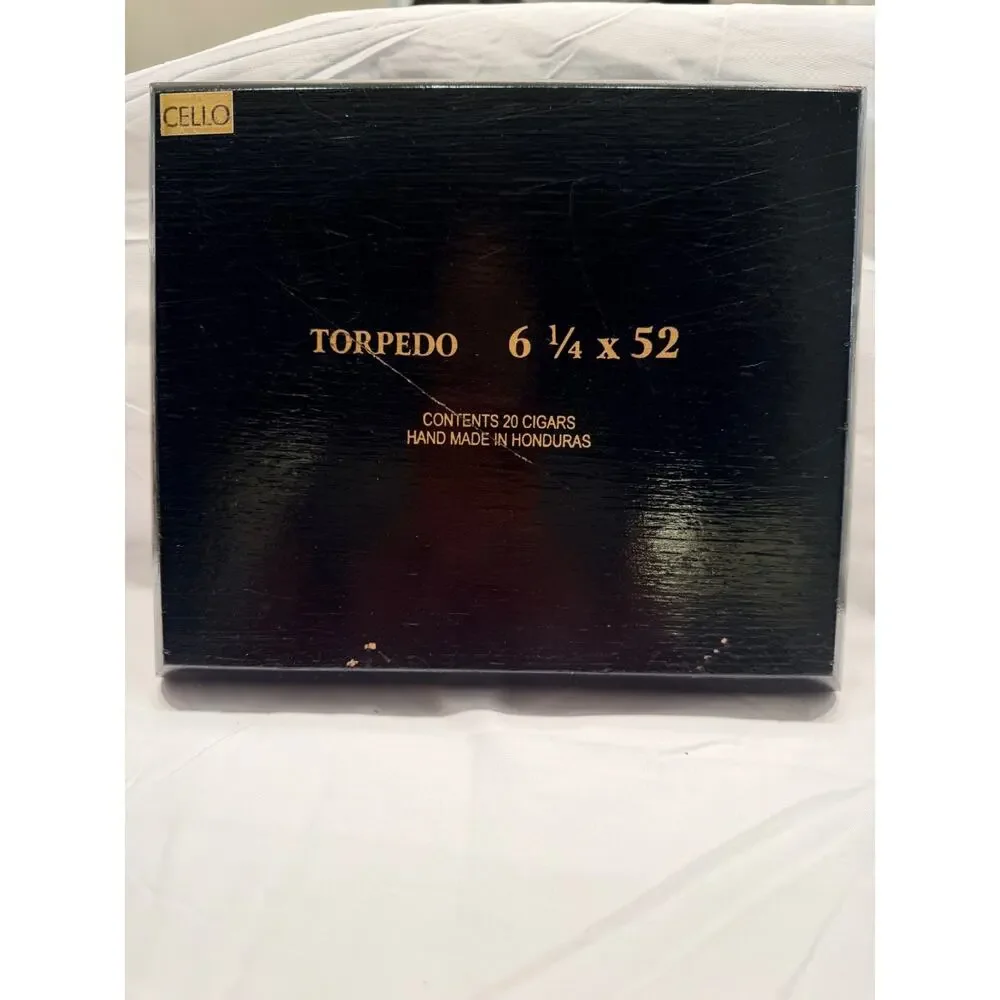 Rocky Patel Vintage 1992 Aged 10 Years Empty Wooden Cigar Box Black Lacquer